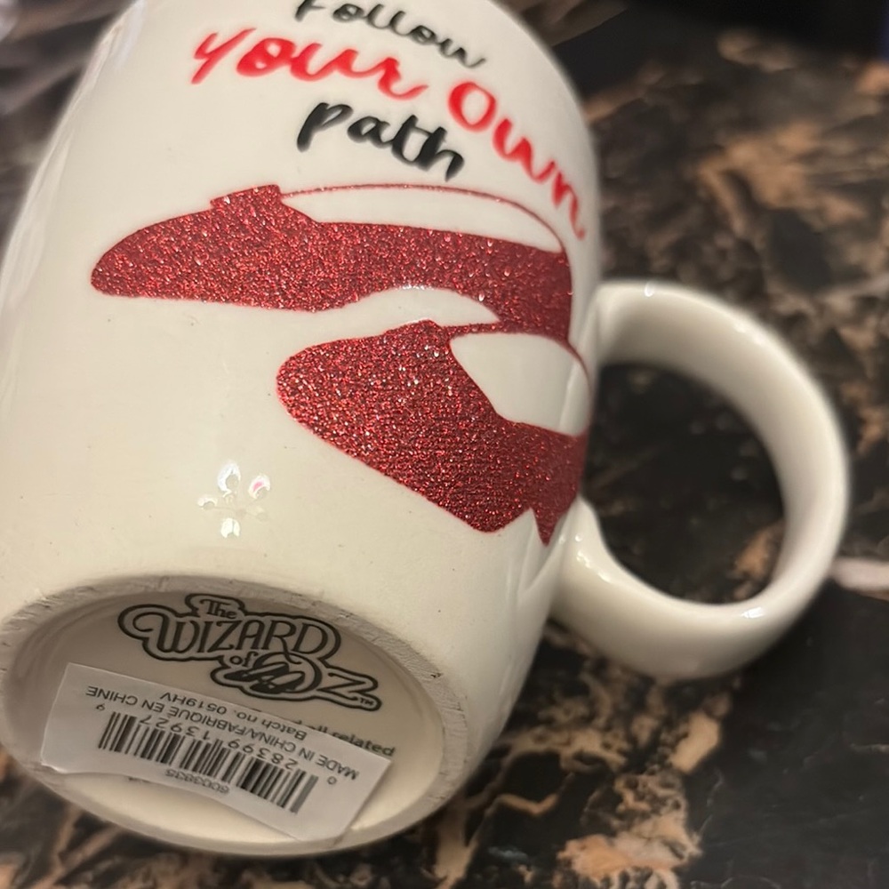 Red and White Ceramic Coffee Mugs for Kitchen